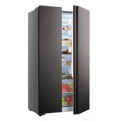 Hisense H670Sit 508L Titanium Inox Side By Side Refrigerator - Everyday Elektronics South Africa