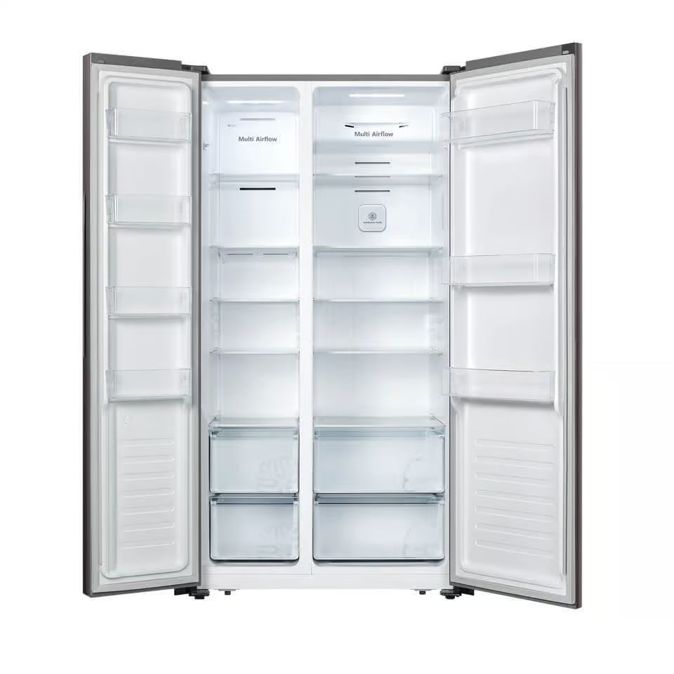 Hisense H670Sit 508L Titanium Inox Side By Side Refrigerator - Everyday Elektronics South Africa