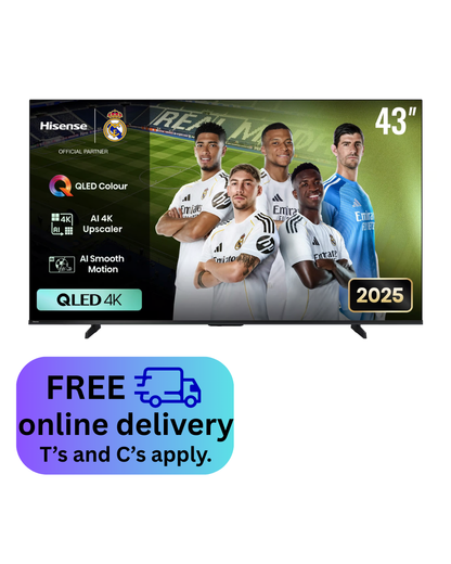 Hisense 43Q6Q 43" 4K Uhd Qled Smart Tv - Everyday Elektronics South Africa