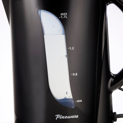 PPAK20 Pineware 1.7L Corded Kettle Black