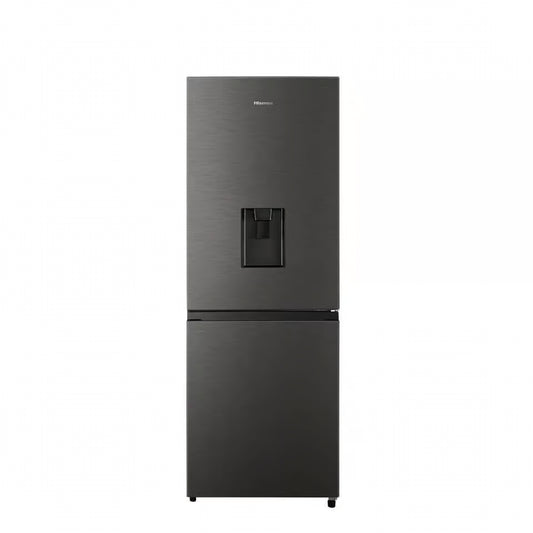 Hisense H310BIT-WD 222L Titanium Inox Combi refrigerator with water dispenser