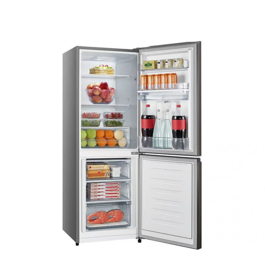 Hisense H310BIT-WD 222L Titanium Inox Combi refrigerator with water dispenser