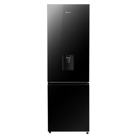 Hisense H450BMIB-WD 347L Black Combi refrigerator with water dispenser