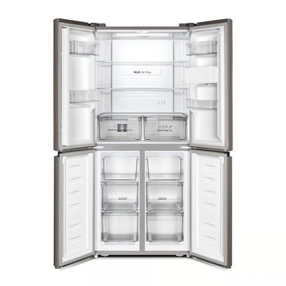 Hisense H525Fi Wd 392L Inox Looking Cross Door Refrigerator With Water Dispenser - Everyday Elektronics South Africa