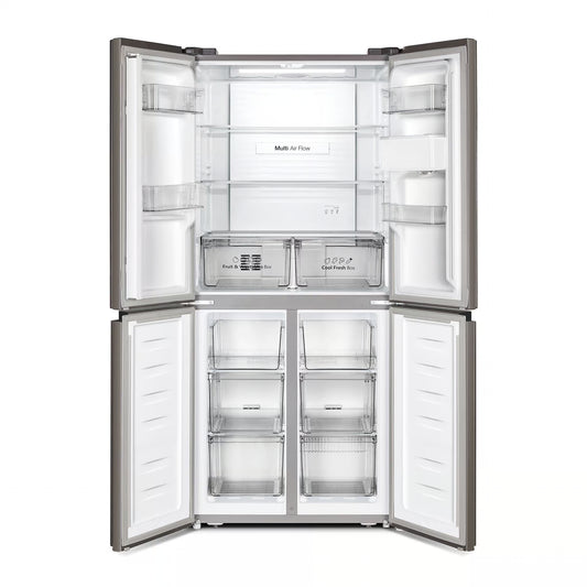 Hisense H525Fi Wd 392L Inox Looking Cross Door Refrigerator With Water Dispenser - Everyday Elektronics South Africa