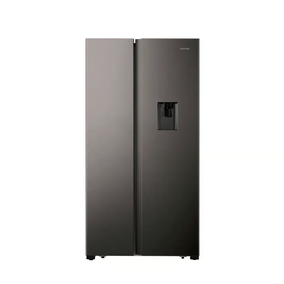 Hisense H670Sit Wd 508L Titanium Inox Side By Side Refrigerator With Water Dispenser - Everyday Elektronics South Africa