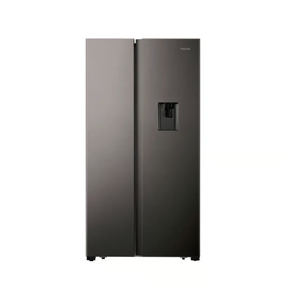 Hisense H670Sit Wd 508L Titanium Inox Side By Side Refrigerator With Water Dispenser - Everyday Elektronics South Africa