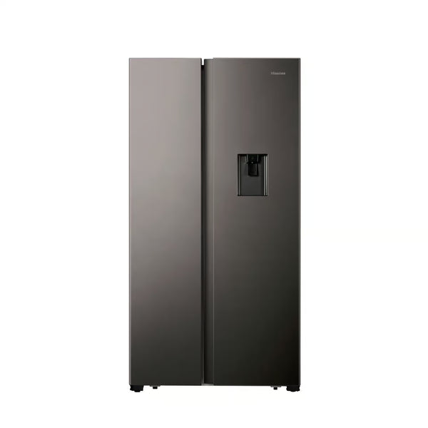 Hisense H670Sit Wd 508L Titanium Inox Side By Side Refrigerator With Water Dispenser - Everyday Elektronics South Africa