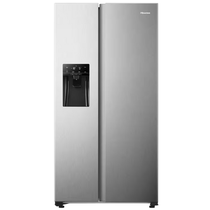 Hisense H690Ss Idl 474L Brushed Stainless Steel Side By Side Refrigerator With Water Dispenser - Everyday Elektronics South Africa