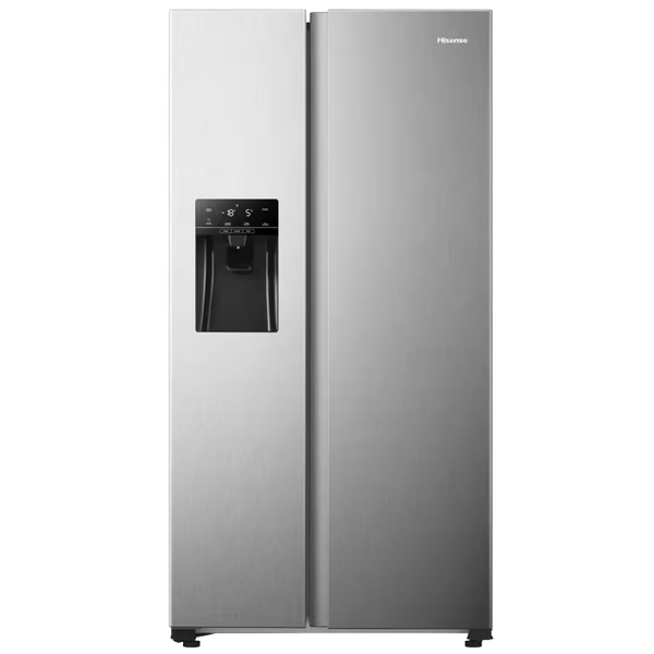 Hisense H690Ss Idl 474L Brushed Stainless Steel Side By Side Refrigerator With Water Dispenser - Everyday Elektronics South Africa