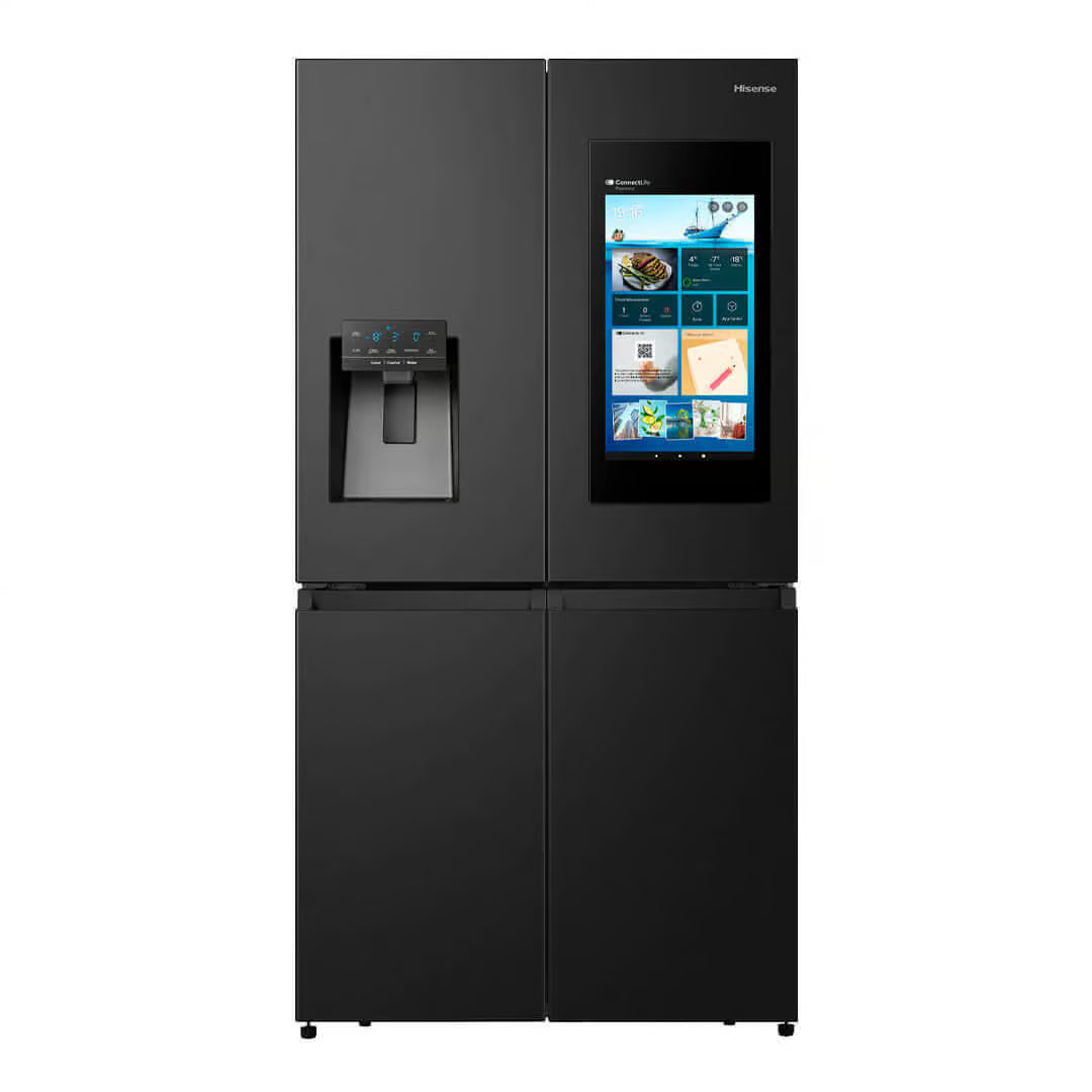 Hisense H750Fsb Ids 536L Black Stainless Steel Multi Door Refrigerator With Integrated Handle And Smart Connectivity - Everyday Elektronics South Africa