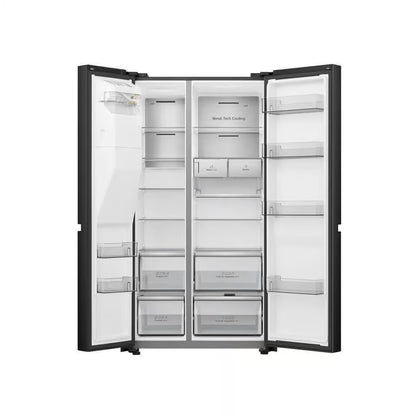 Hisense H780Sb Idl 601L Black Stainless Steel Multi Door Refrigerator With Integrated Handle And Water Dispenser - Everyday Elektronics South Africa