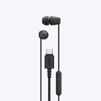 Sony EX15C USB-C Wired In-Ear Earphones - Black