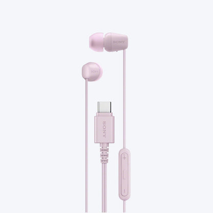 Sony EX15C USB-C Wired In-Ear Earphones - Pink