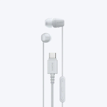 Sony EX15C USB-C Wired In-Ear Earphones - White