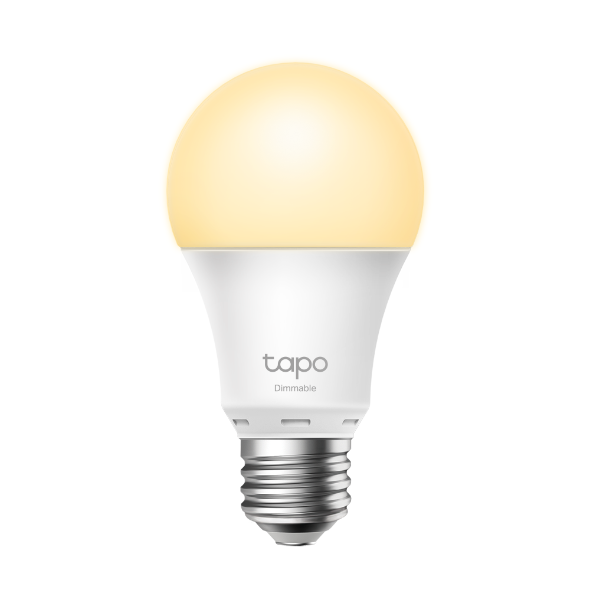 TP-Link Tapo L510E 8.7w Smart Wi-Fi Warm White Light Bulb, Dimmable, A60, E27
