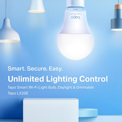 TP-Link Tapo L520E Smart Wi-Fi Light Bulb, Daylight & Dimmable