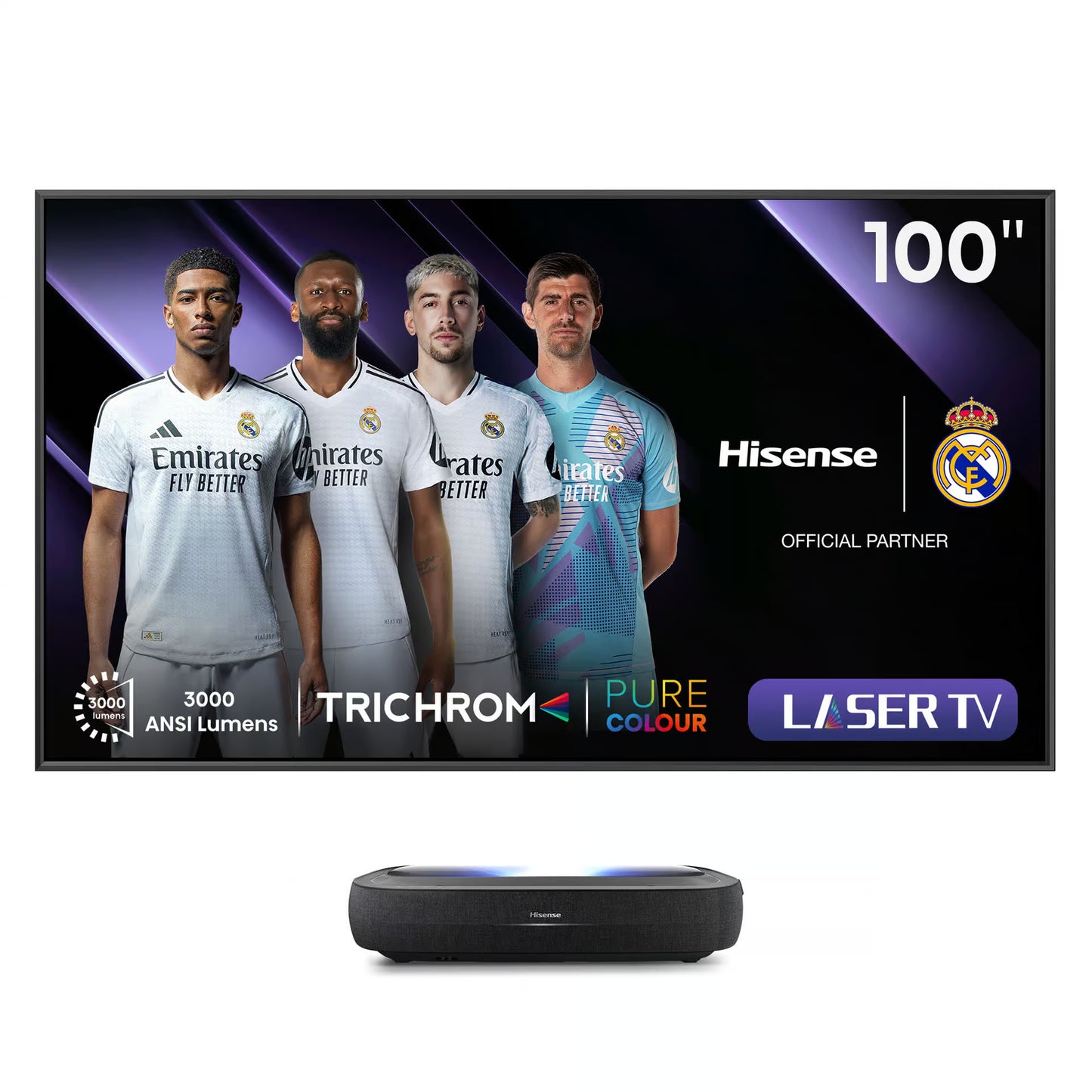 Hisense 100L9H Screen 100 Trichroma 4K Laser Tv Projector Plus Screen - Everyday Elektronics South Africa