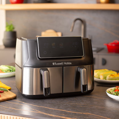 RUSSELL HOBBS 9L DUAL AIR FRYER RHAF09DSS