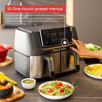 RUSSELL HOBBS 9L DUAL AIR FRYER RHAF09DSS