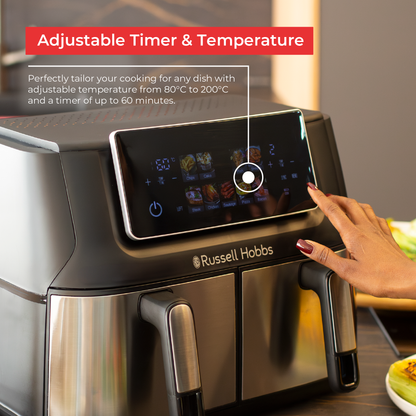 RUSSELL HOBBS 9L DUAL AIR FRYER RHAF09DSS