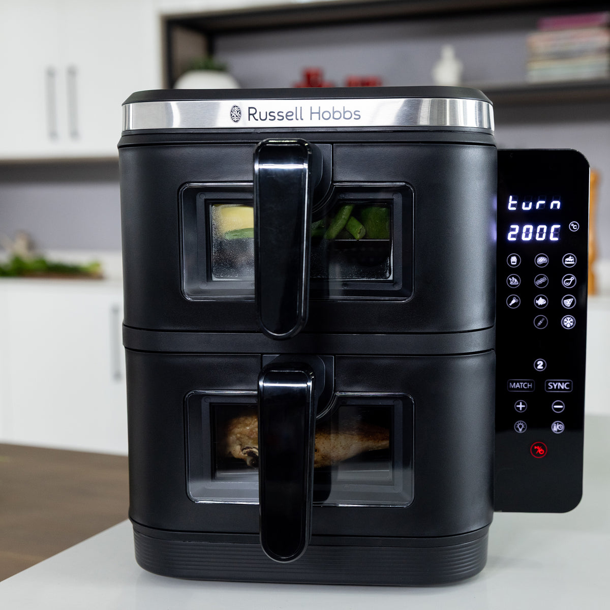 RUSSELL HOBBS 11L DUAL STACK DIGITAL AIR FRYER RHAF11DS