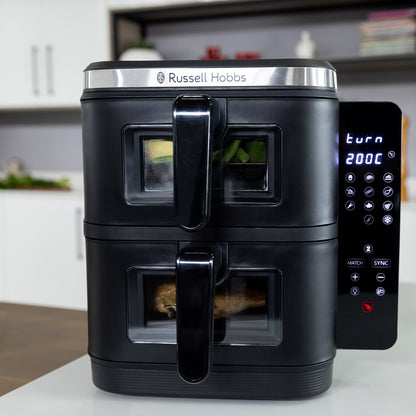 RUSSELL HOBBS 11L DUAL STACK DIGITAL AIR FRYER RHAF11DS