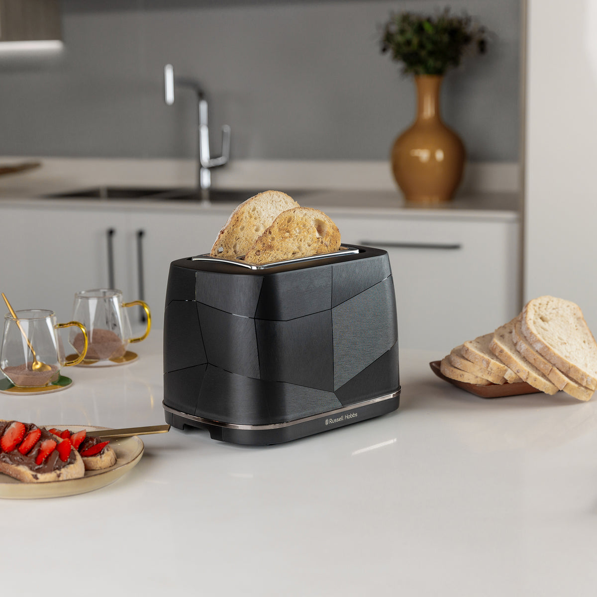 RUSSELL HOBBS GEO EDGE 2 SLICE TOASTER RHPT03