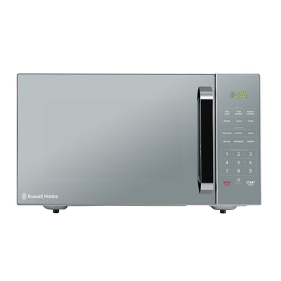 RUSSELL HOBBS 45L ELECTRONIC SILVER MIRROR MICROWAVE RHEM45L