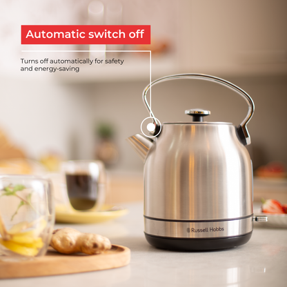 RUSSELL HOBBS 1.7L STAINLESS STEEL CORDLESS KETTLE RHSSK06