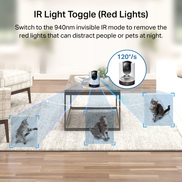 TP-Link Tapo C225 2K QHD Pan/Tilt AI Home Security Wi-Fi Camera