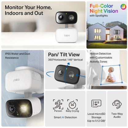 Tapo C206 Pan/Tilt AI Home Security Wi-Fi Camera