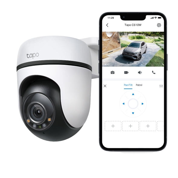 TP-Link Tapo C510W 2K Outdoor Pan/Tilt Security WiFi Camera
