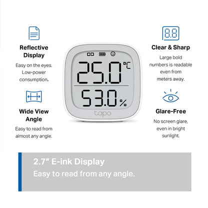 TP-Link Tapo T315 Smart 868mhz Temperature & Humidity Monitor