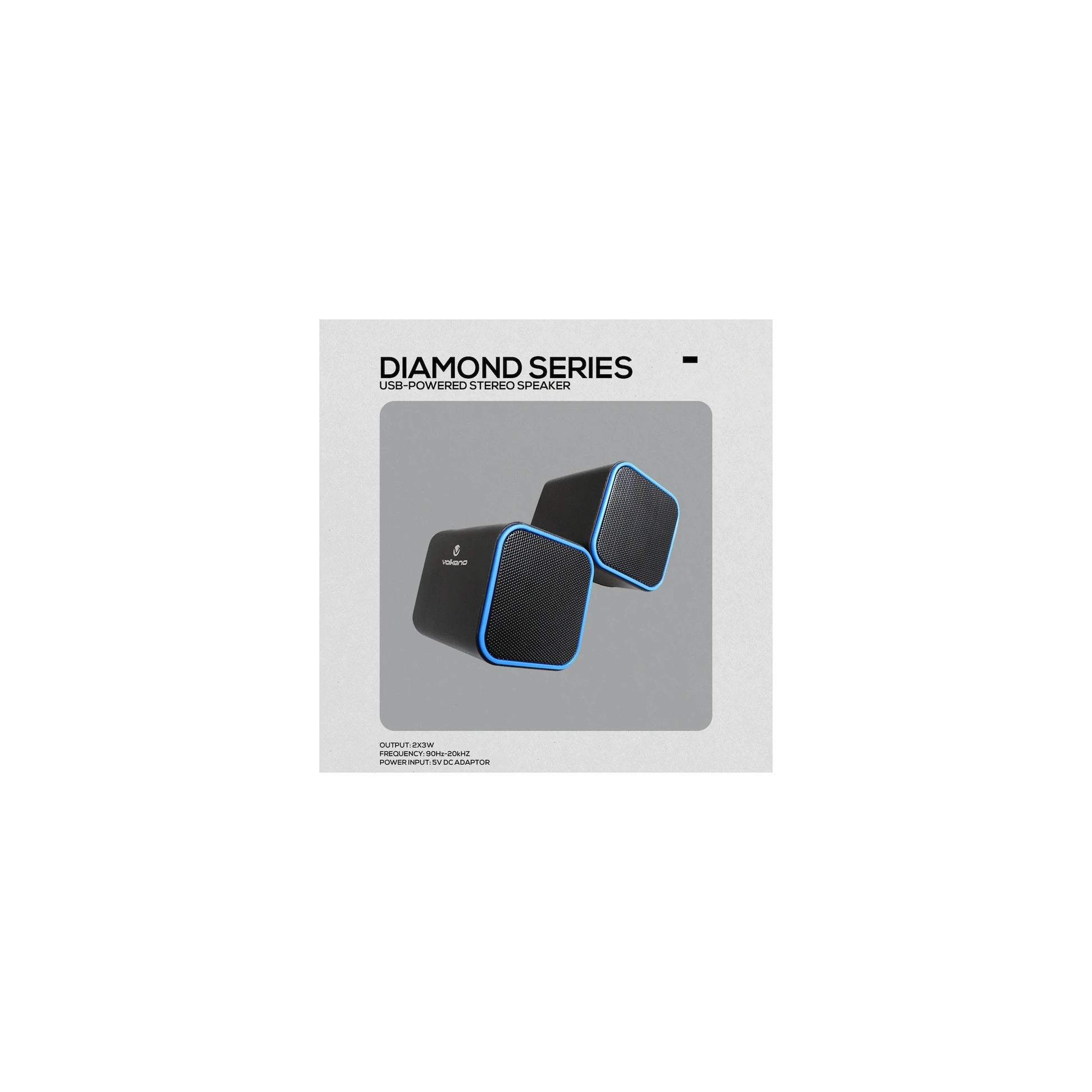 Volkano Diamond Series Usb Speaker Blue - Everyday Elektronics South Africa