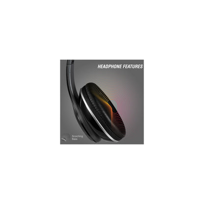 Volkano Falcon Headphones With Microphone Black - Everyday Elektronics South Africa