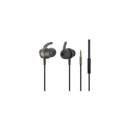 Volkano Titanium Series Aux Earphone Gun Metal - Everyday Elektronics South Africa
