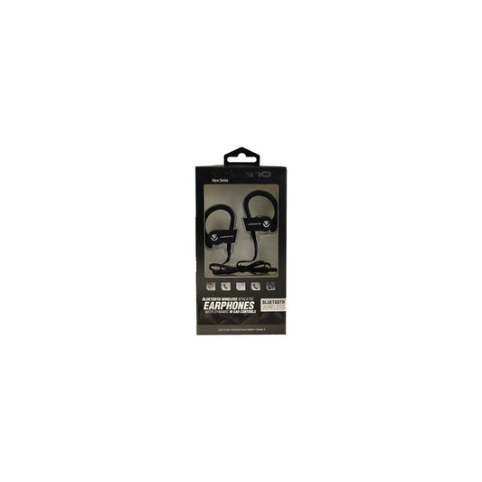 Volkano Race Series Bluetooth Sport Earhook Earphones Black - Everyday Elektronics South Africa