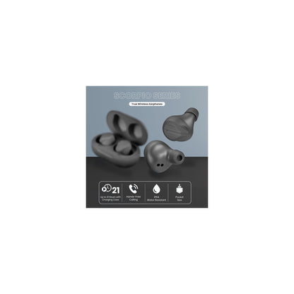 Volkano Scorpio Series True Wireless Earphones Black - Everyday Elektronics South Africa