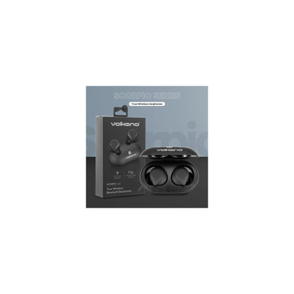 Volkano Scorpio Series True Wireless Earphones Black - Everyday Elektronics South Africa