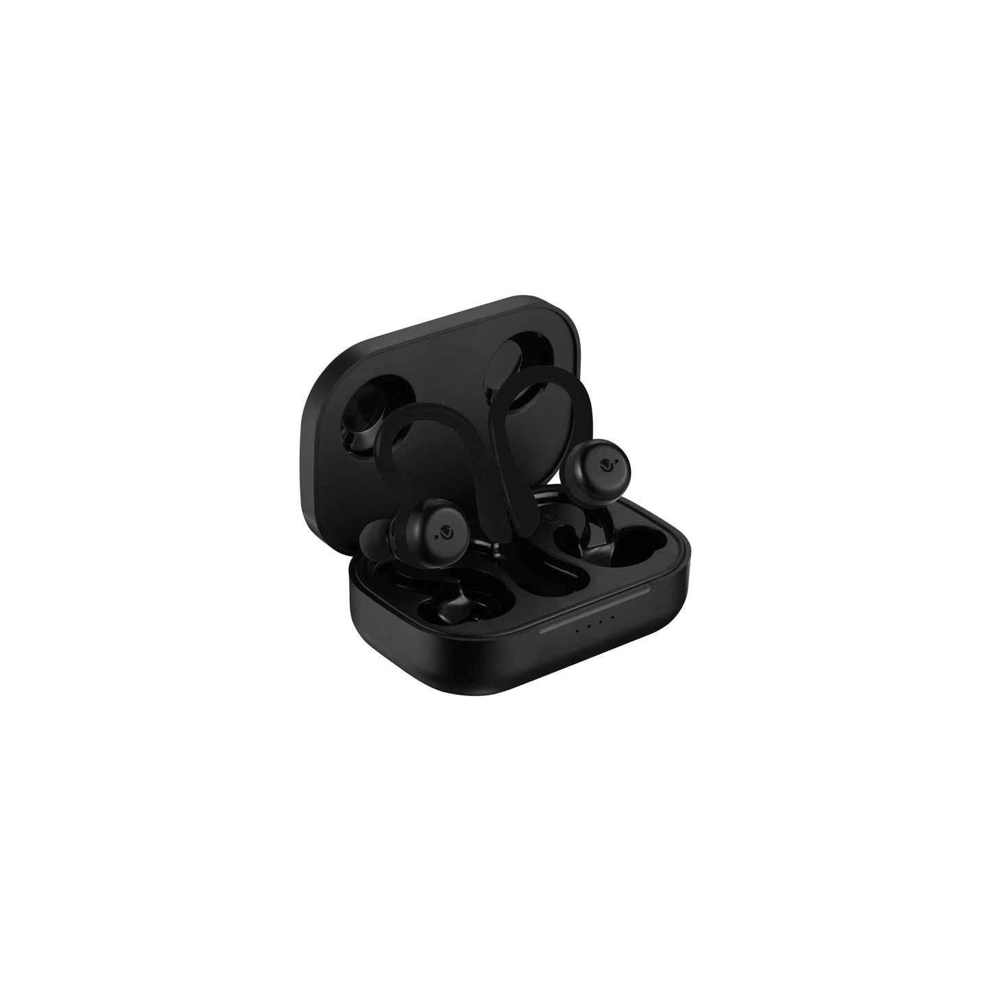 Volkano Momentum Series Ipx7 Sports Hook Tws Earphones Charging Case Black - Everyday Elektronics South Africa