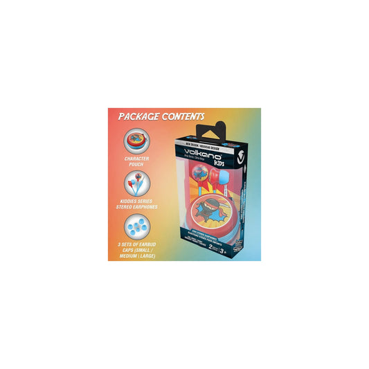VOLKANO KIDDIES SERIES EARPHONES WITH KEYCHAIN NINJA
