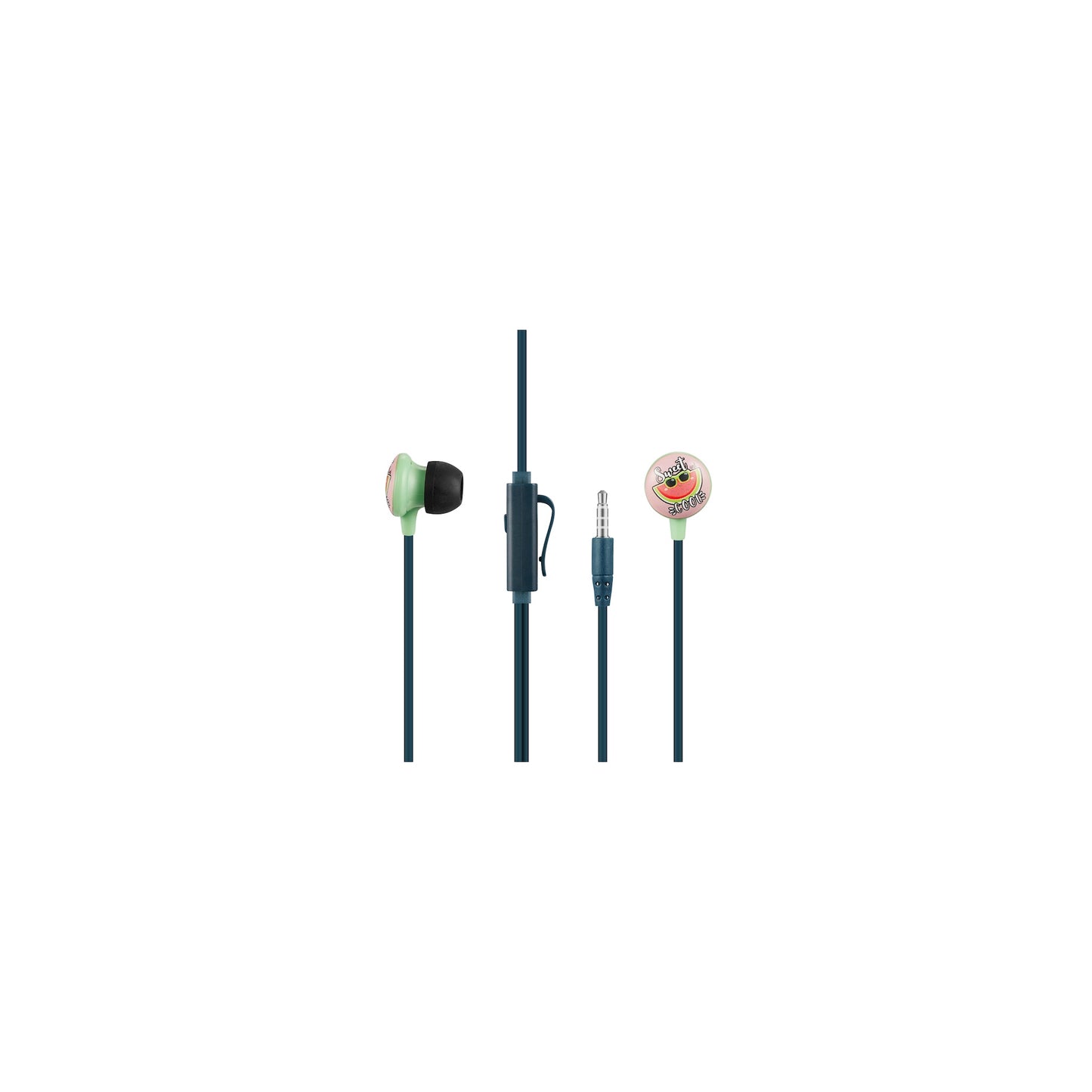 Volkano Kiddies Series Earphones With Keychain Watermelon2 - Everyday Elektronics South Africa