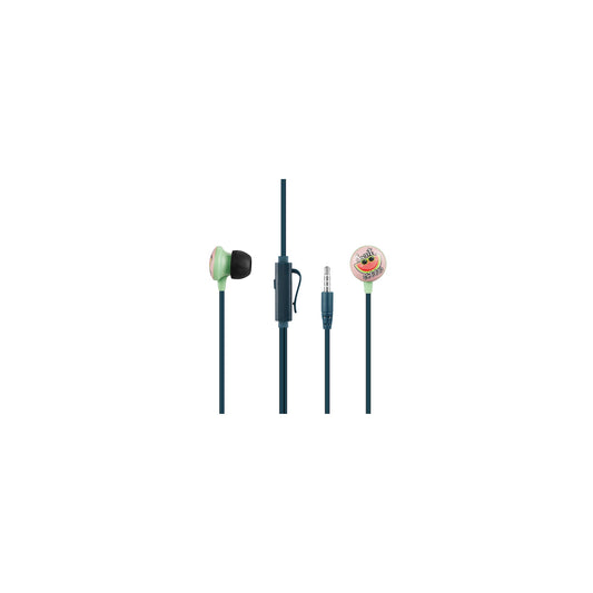 VOLKANO KIDDIES SERIES EARPHONES WITH KEYCHAIN WATERMELON2