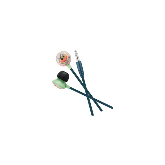 VOLKANO KIDDIES SERIES EARPHONES WITH KEYCHAIN WATERMELON2