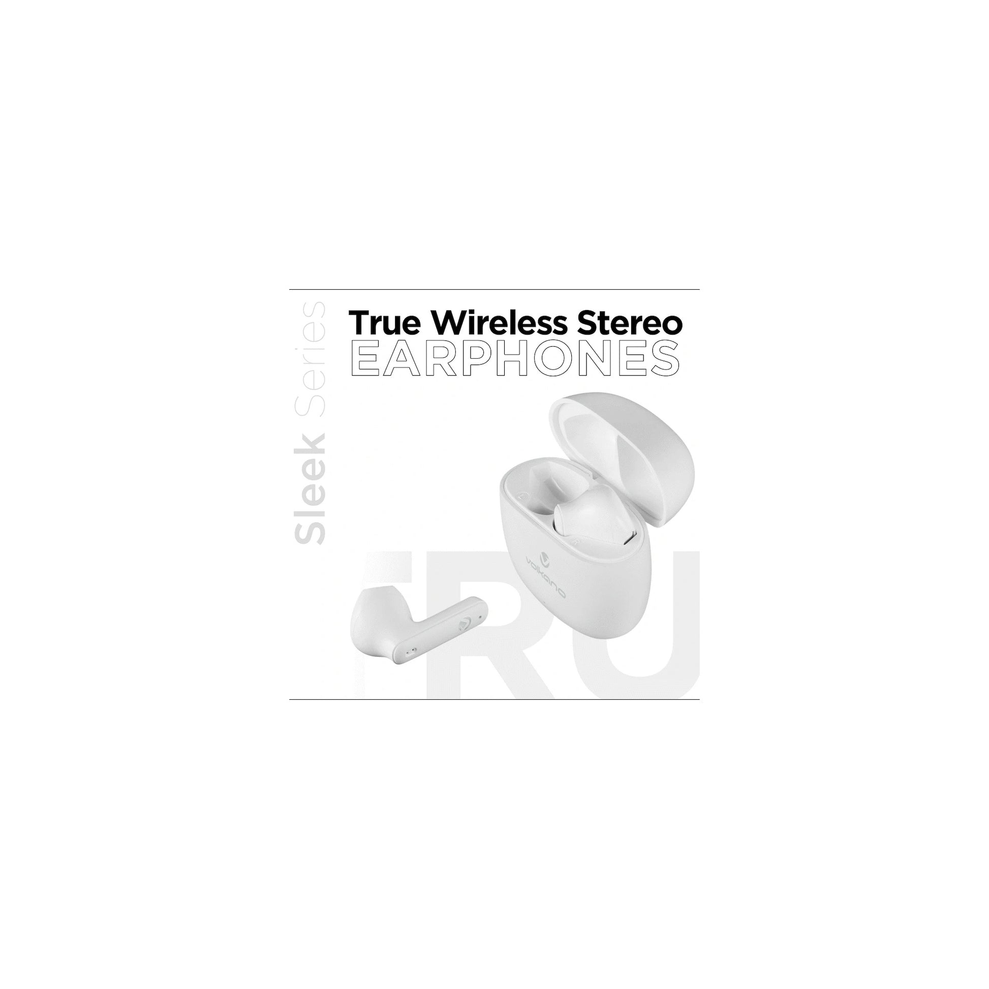 Volkano Sleek Series Tws Earphones White - Everyday Elektronics South Africa