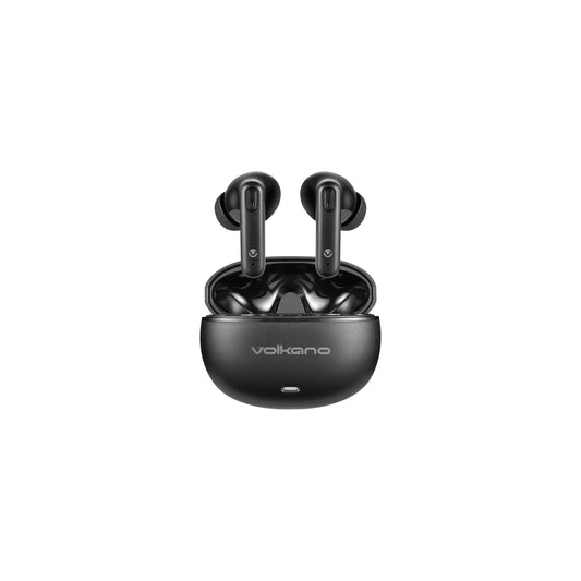 Volkano Pulse Series True Wireless Earphones With Charging Case Black - Everyday Elektronics South Africa