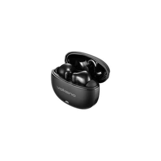 Volkano Pulse Series True Wireless Earphones With Charging Case Black - Everyday Elektronics South Africa