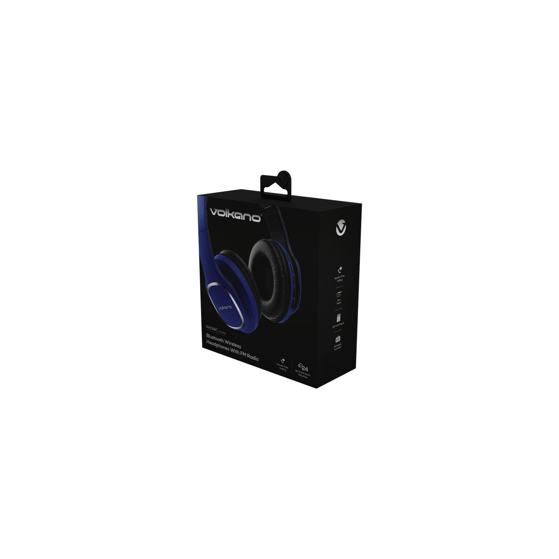 Volkano Phonic Series Bluetooth Full Size Headphones Blue - Everyday Elektronics South Africa
