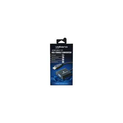 Volkano Annex Series Hdmi Male To Vga Female Converter 10Cm Cable With Sound - Everyday Elektronics South Africa